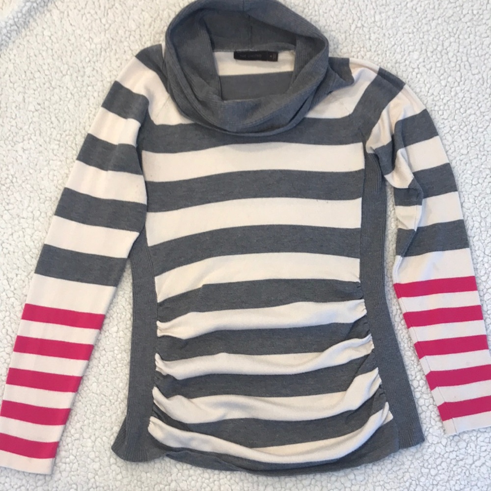 ⬇️THE LIMITED cowl neck stripe turtleneck sweater